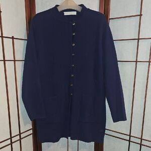 VINTAGE Christa Fiedler Paris Button Up Sweater